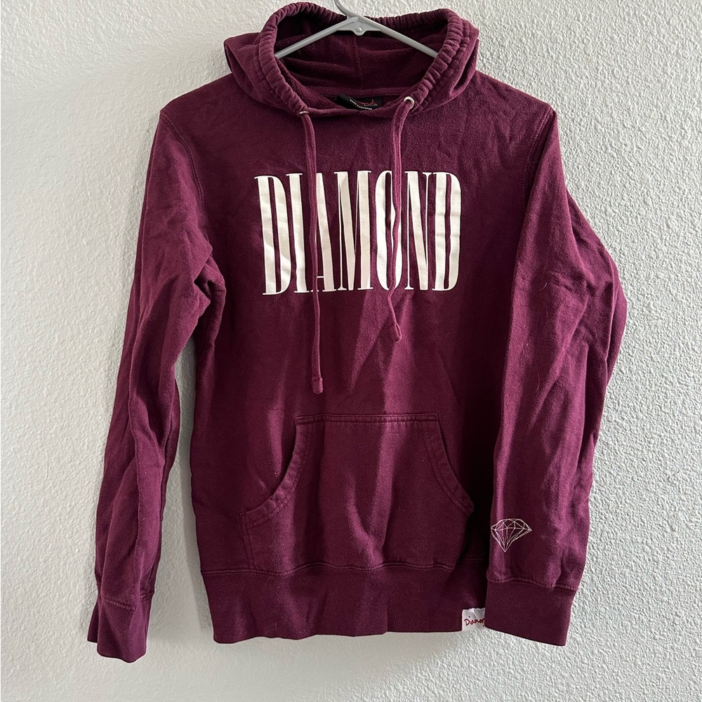 Diamond brand burgundy hoodie